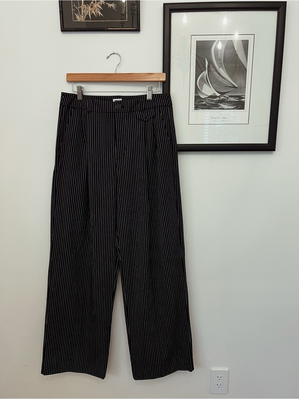 A New Day Pinstripe High-Rise Wide Leg Trousers
